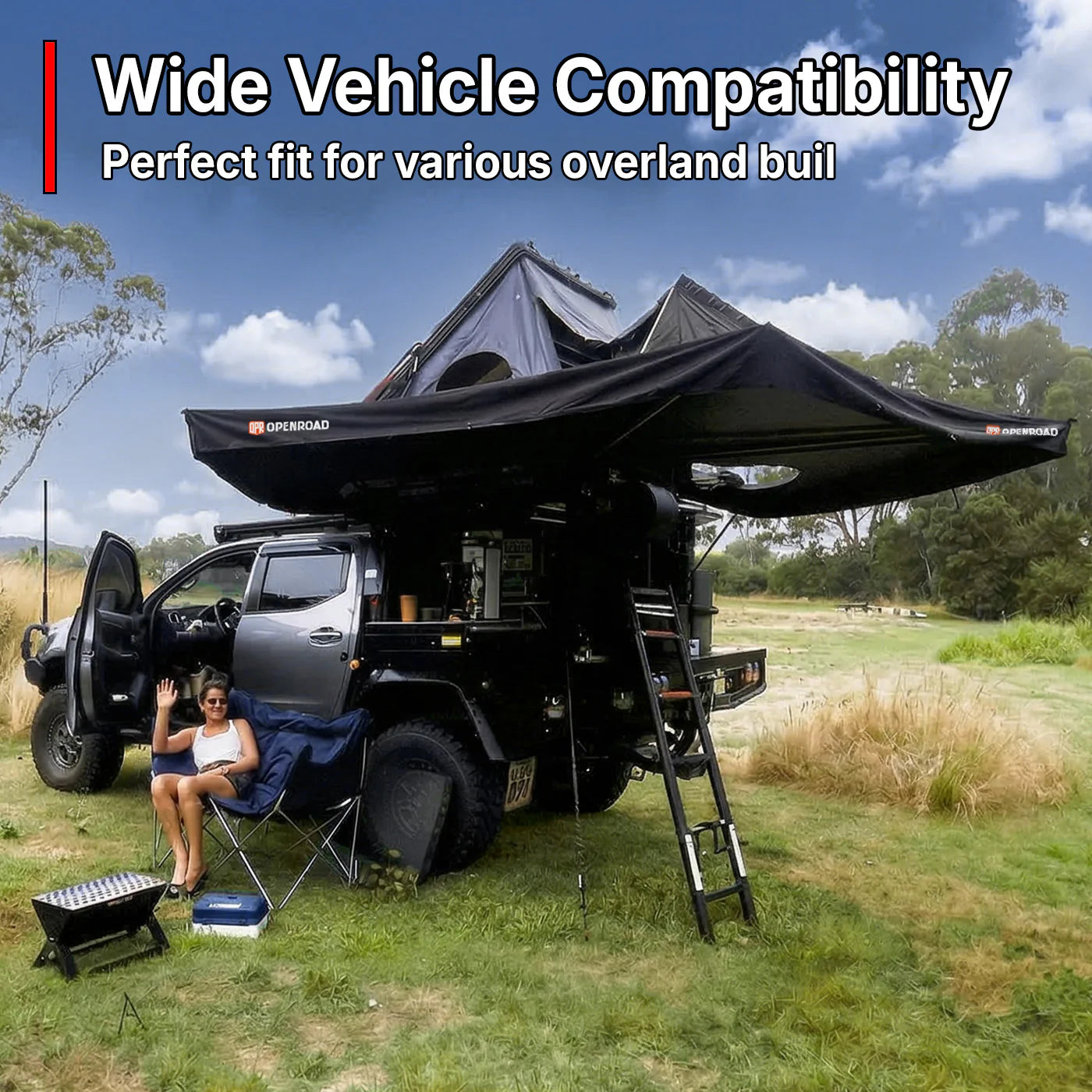 270 Degree Awning With Zippered D-door