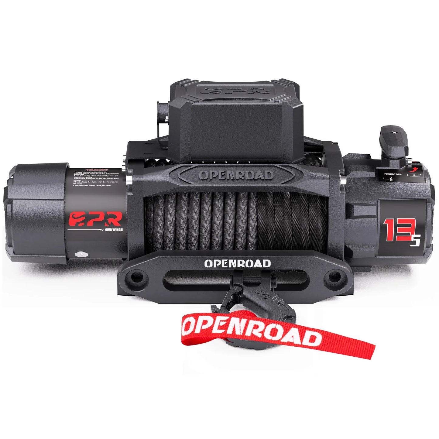 13,500 lb Electric Winches with Synthetic Rope