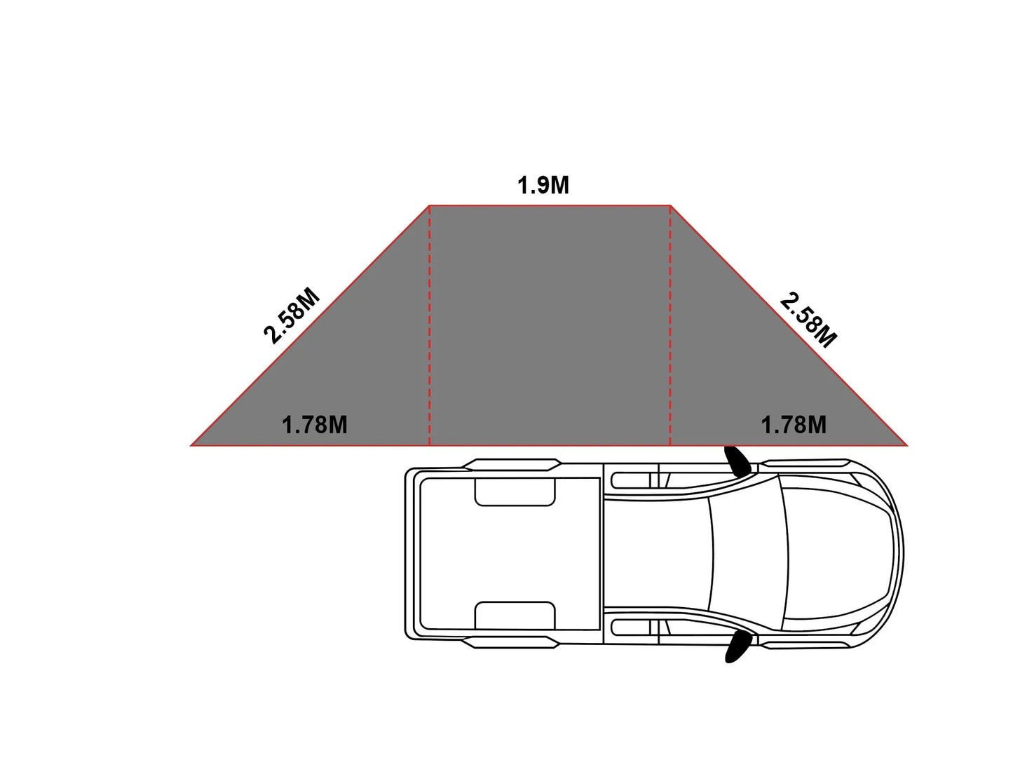 180 Free Standing Awning