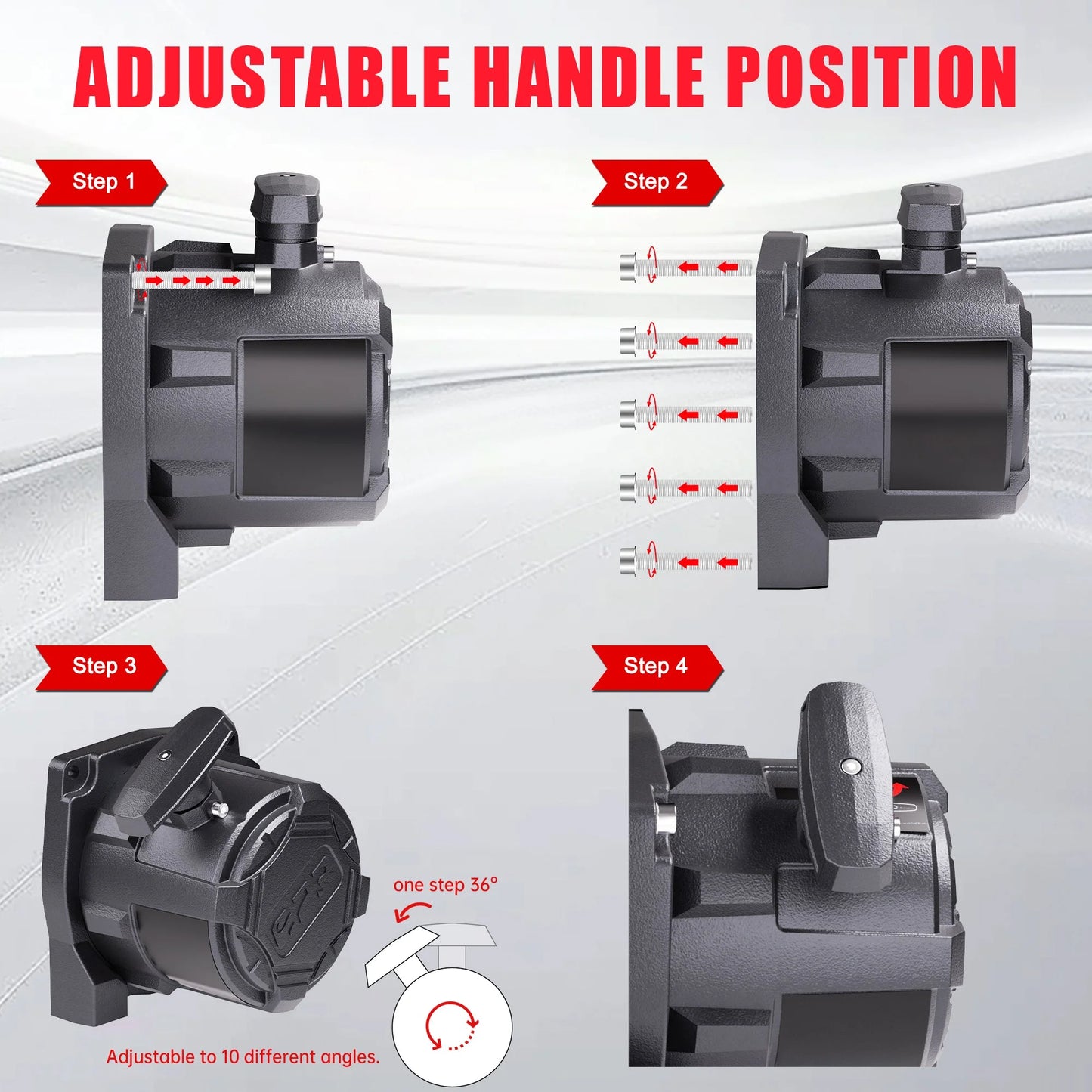 13,500 lb Electric Winches with Synthetic Rope