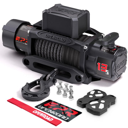 13,500 lb Electric Winches with Synthetic Rope