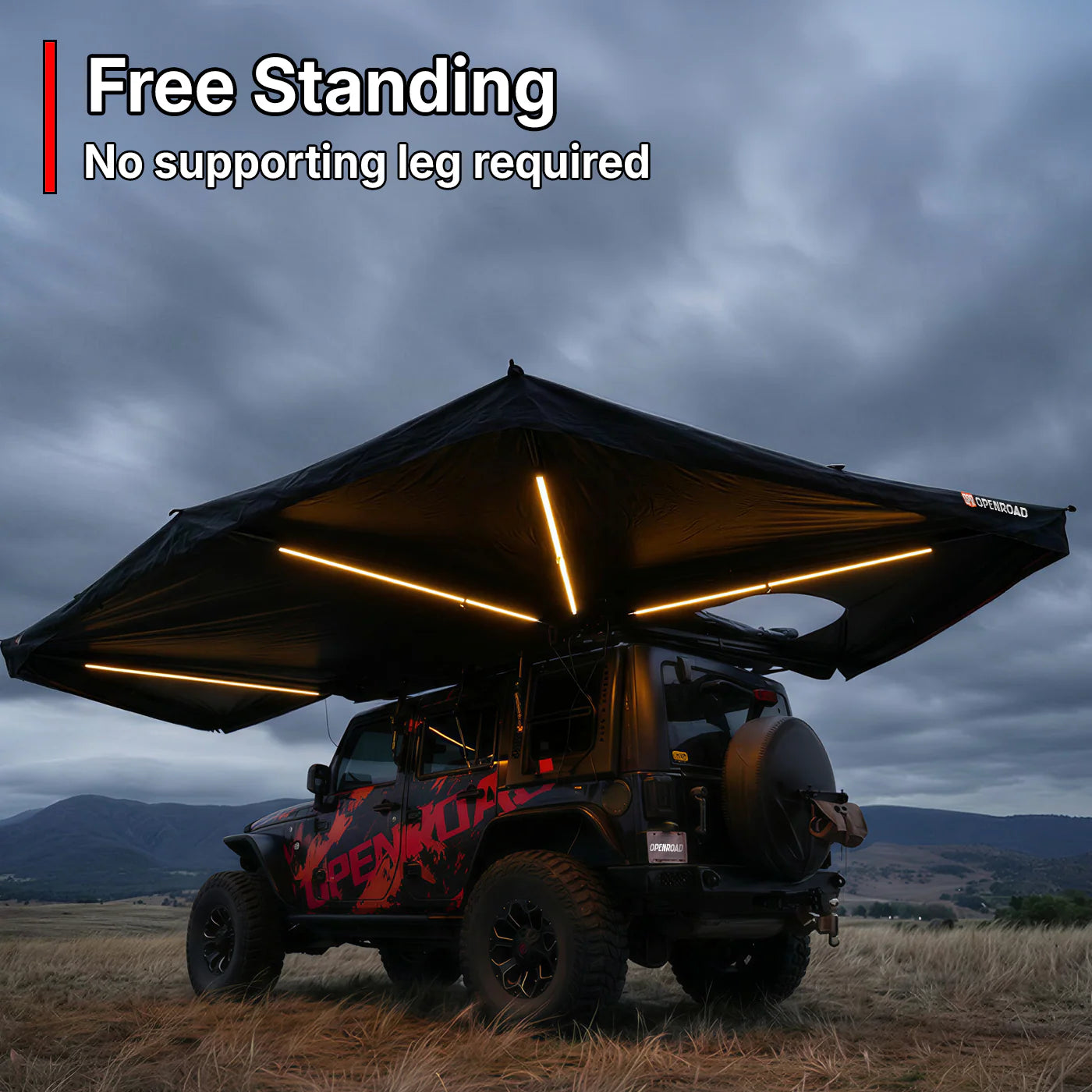 270 Degree Awning Plus With Zippered D-door