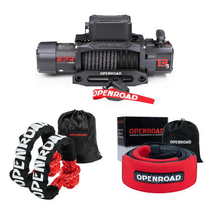 13,500 lb Electric Winches with Synthetic Rope